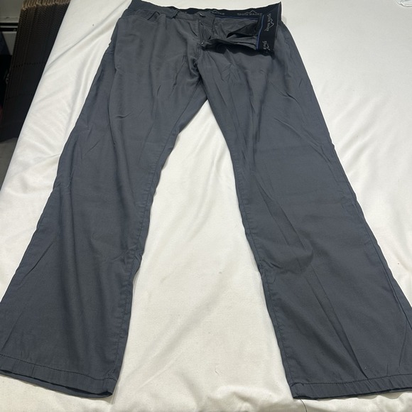 Eddie Bauer Adventure‎ Trek Pants Mens 34x32 (34x31) Bluish Gray Hiking Stretch - Picture 2 of 8